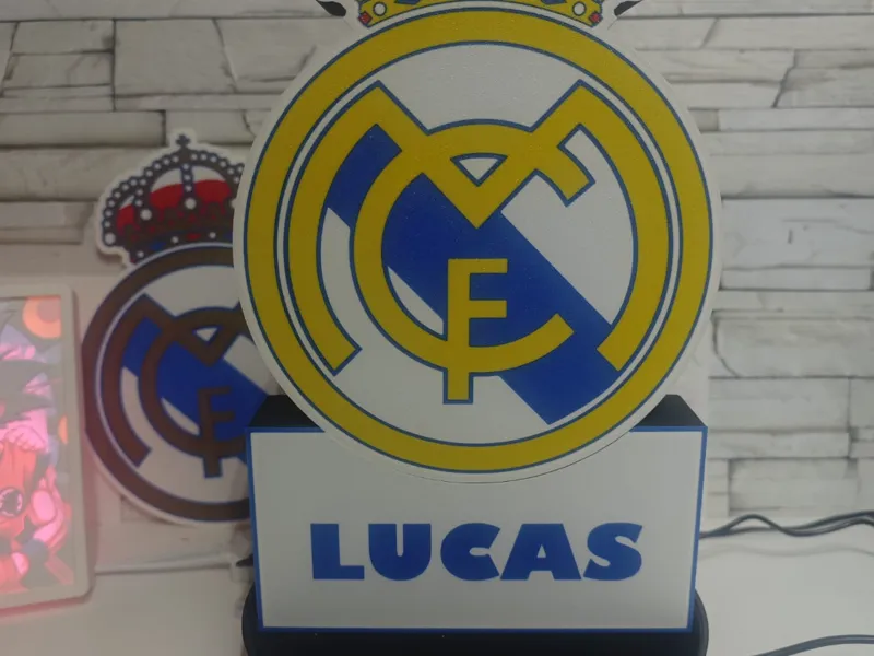 Lampara Personalizada Real Madrid