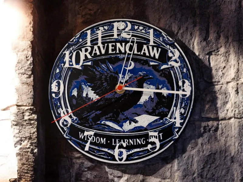 Harry Potter Ravenclaw Inspired Wall Clock