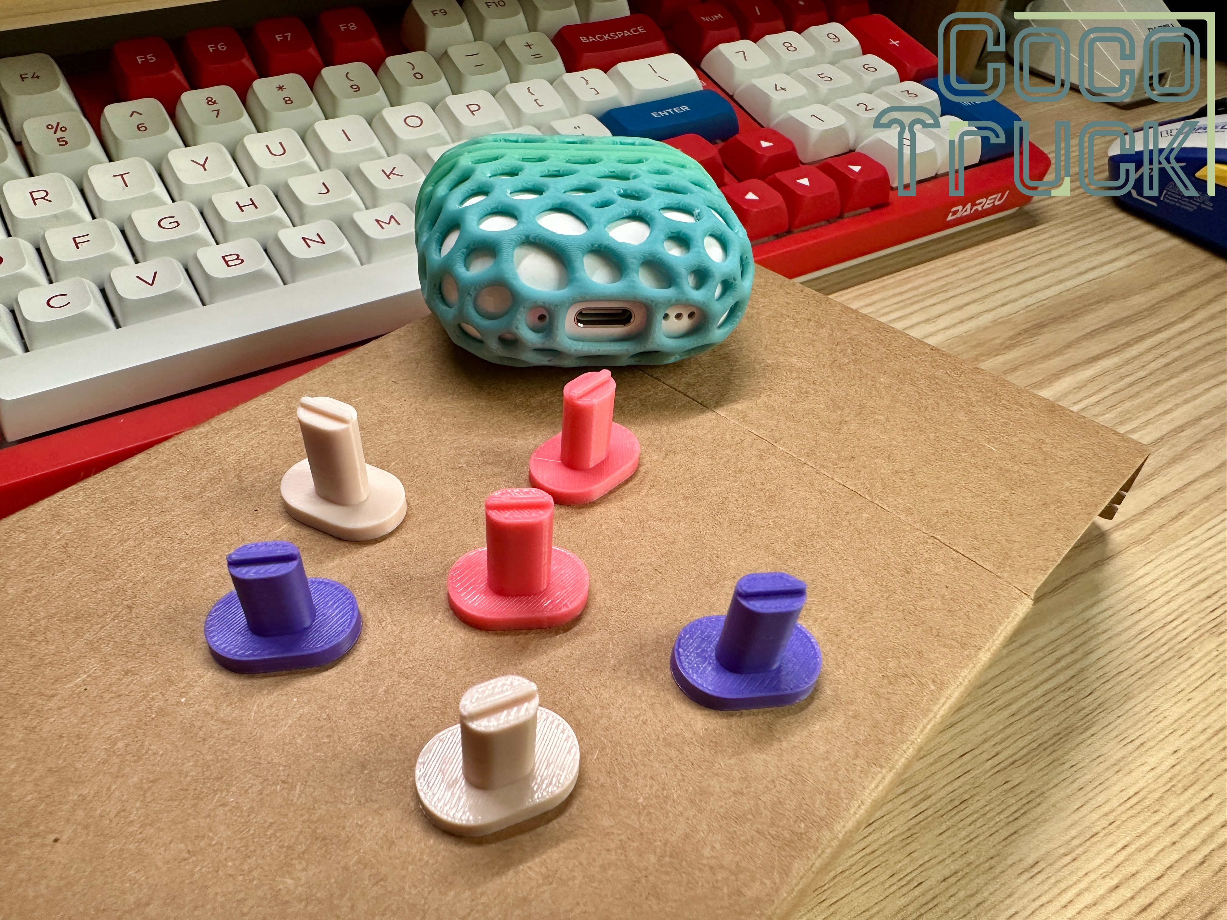 Miniatura 1 do modelo 3D AirPods ❹ -霓裳珊瑚-耳机保护壳