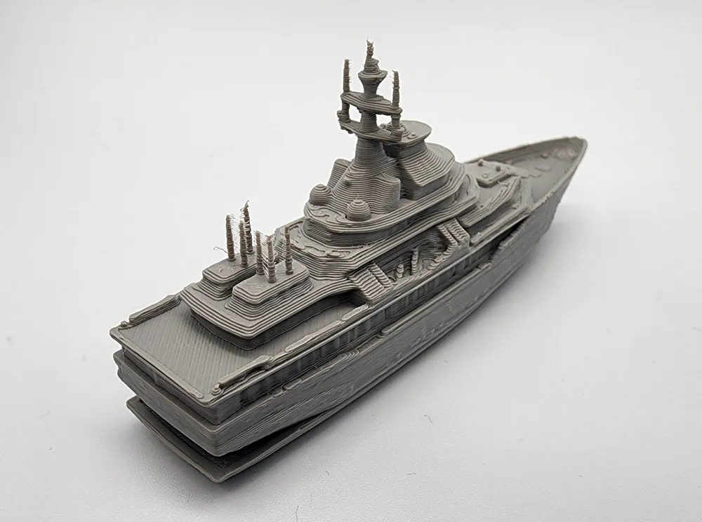 Mega-Yacht Benchmark No Supports - Free 3D Print Model - MakerWorld