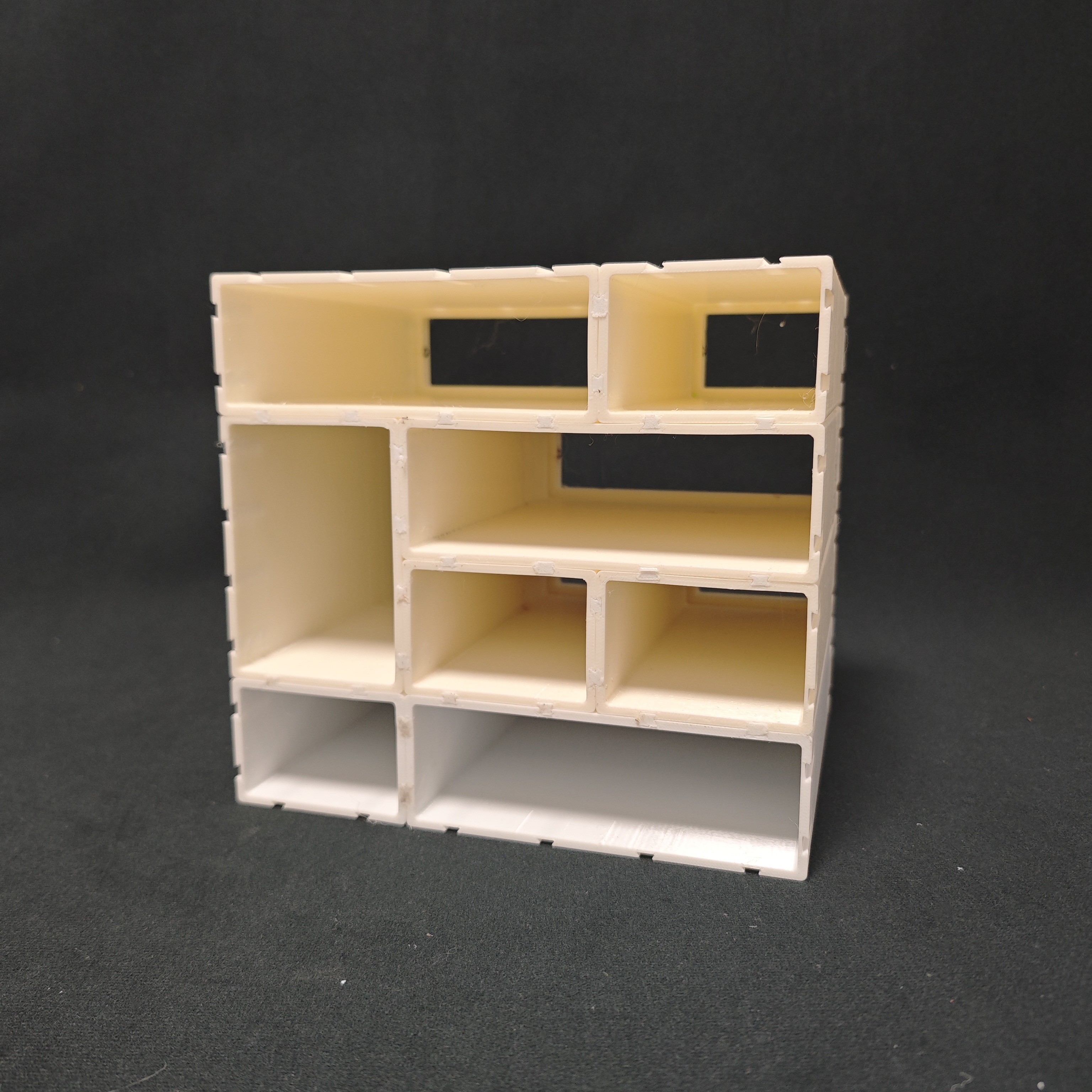 Miniatura 1 do modelo 3D 抽屉式自由堆叠收纳盒（大号）