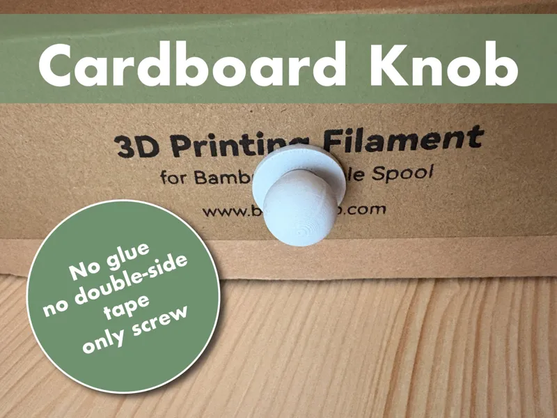 Knob for Bambulab cardboard