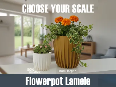 Flowerpot planter Lamele – Scalable size