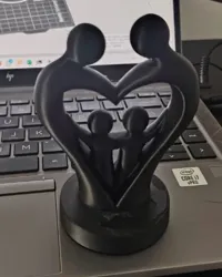 Sculpture « Union Familiale » — cœur — photo 4