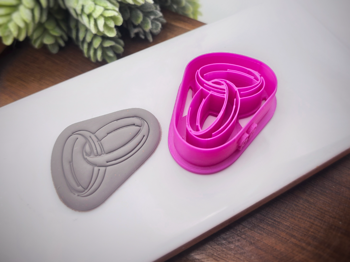 Wedding Bands polymer clay cutters