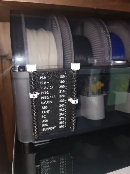 AMS / Drybox Filament And Temperature Reminder