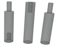 Système de tiges cylindriques empilables mâle/femelle — photo 1