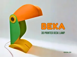 BEKA Lamp – 3D Printed Articulated Desk Lamp