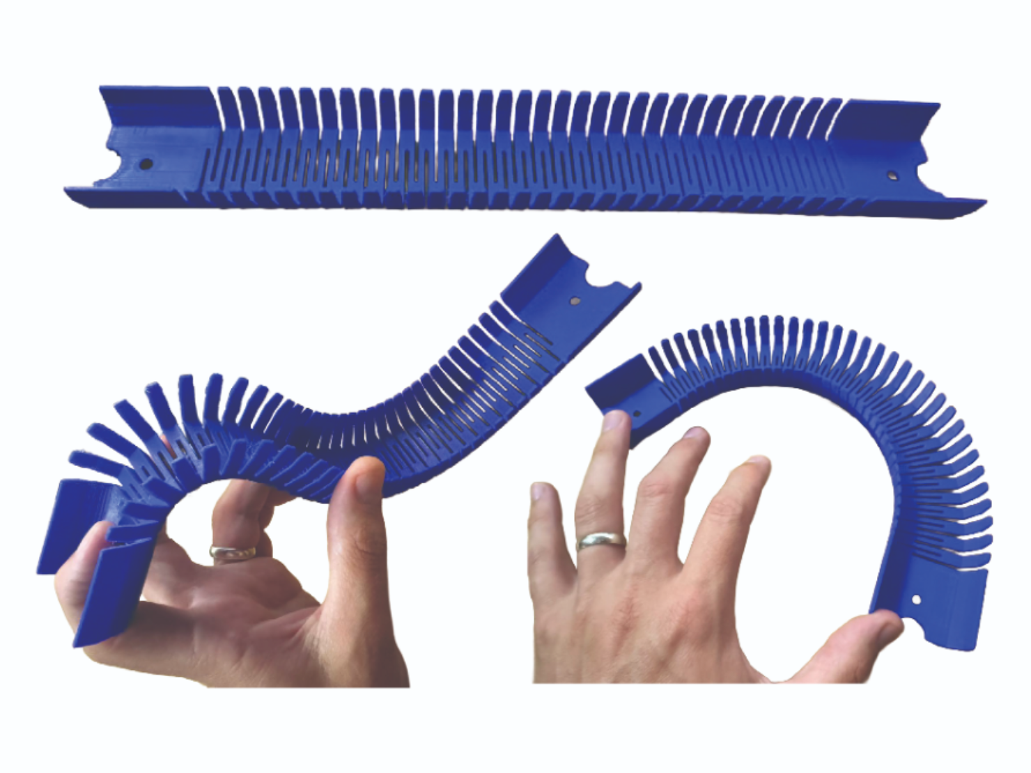 Flexible Raised Wall Racing Car Track Section 