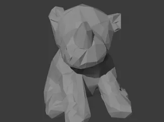 Low poly rhino