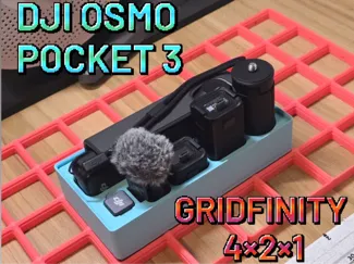 DJI Osmo Pocket 3 - Gridfinity 4x2 container
