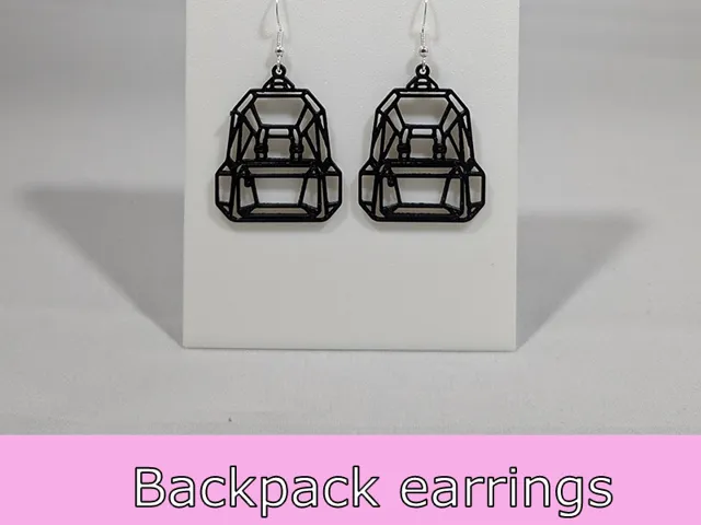 Backpack earrings