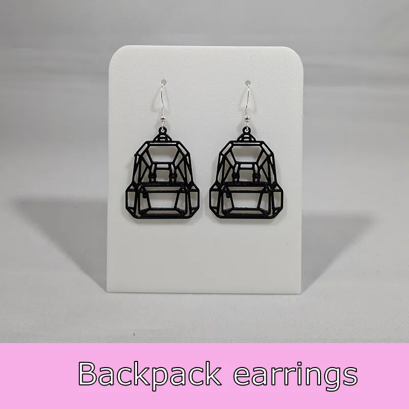 Backpack earrings view 2