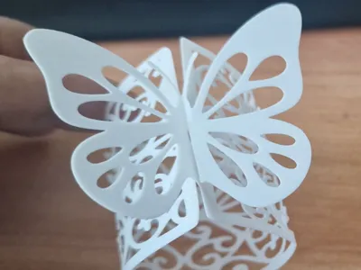 Butterfly Napkin Embellishment Adorno servilleta