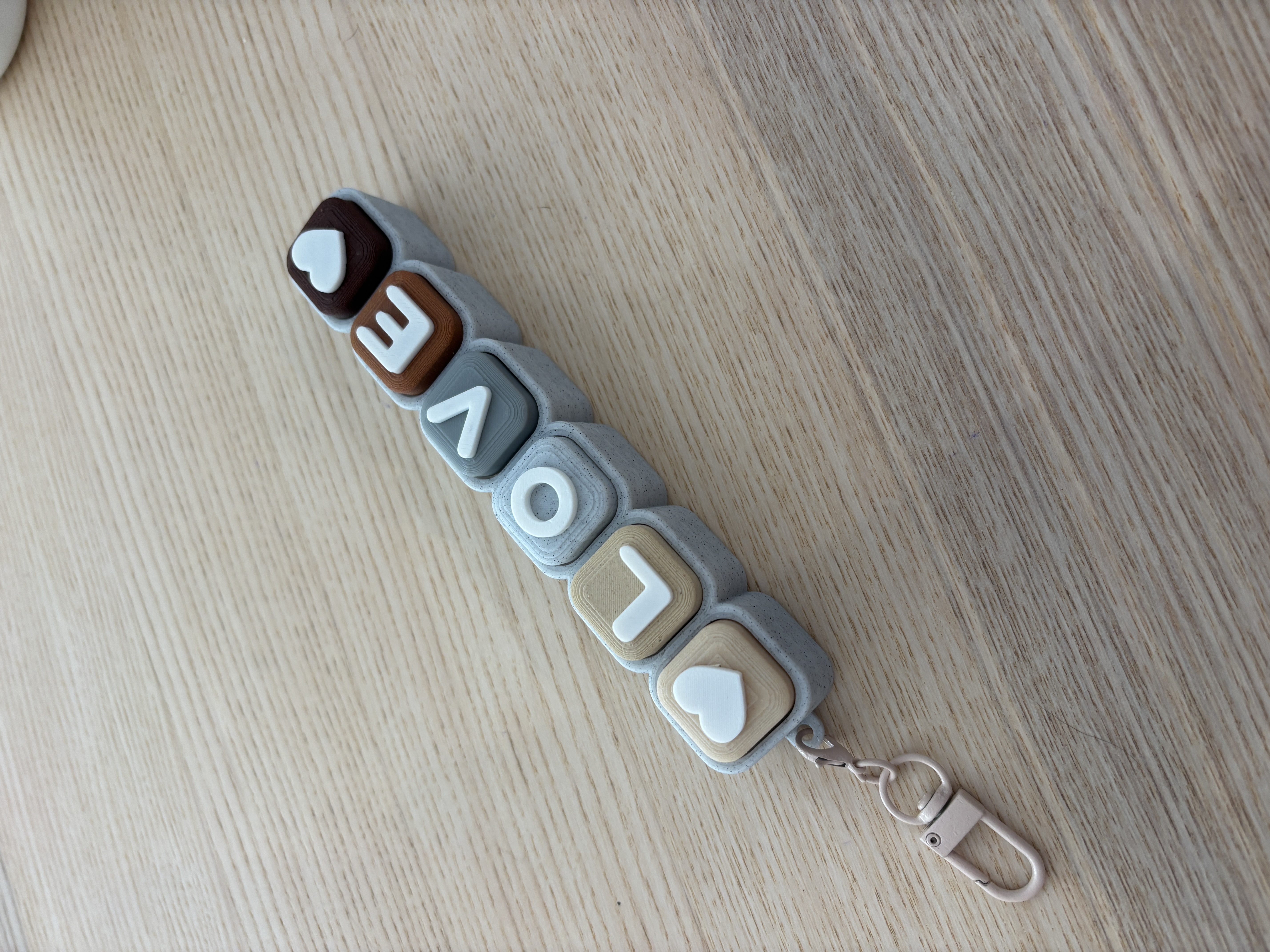 Name Clicker Keycap Fidget keychain – Support-Free - 1