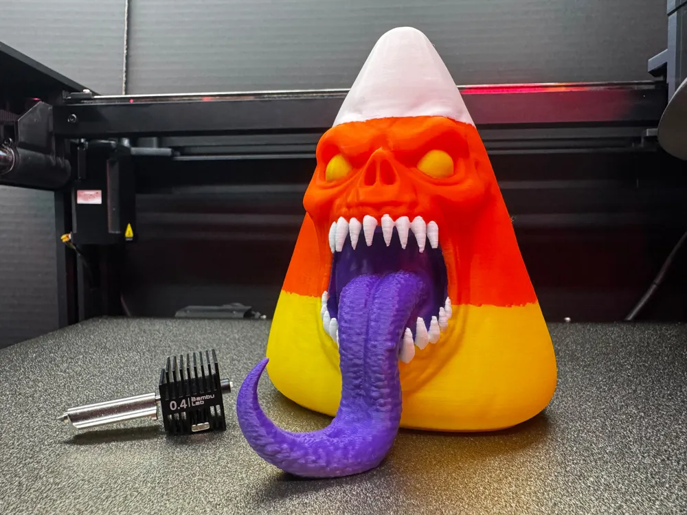 Candy Corn Monster - Halloween - Free 3D Print Model - MakerWorld