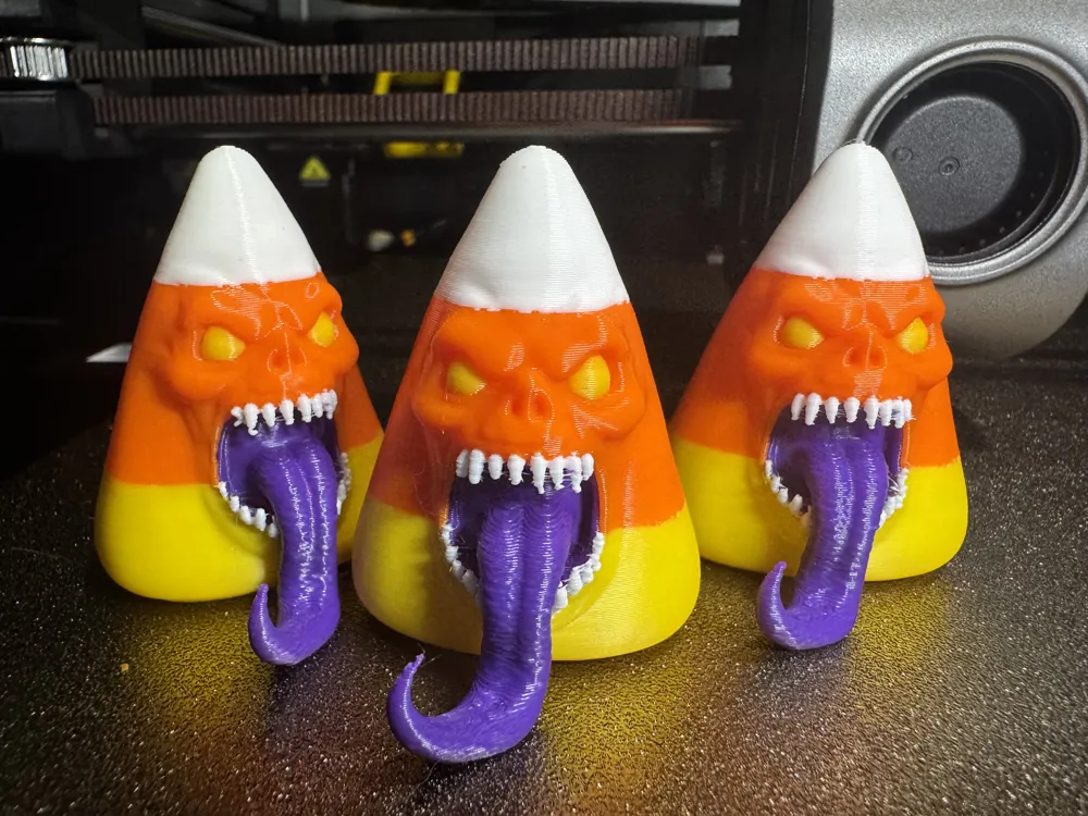 Candy Corn Monster - Halloween - Free 3D Print Model - MakerWorld