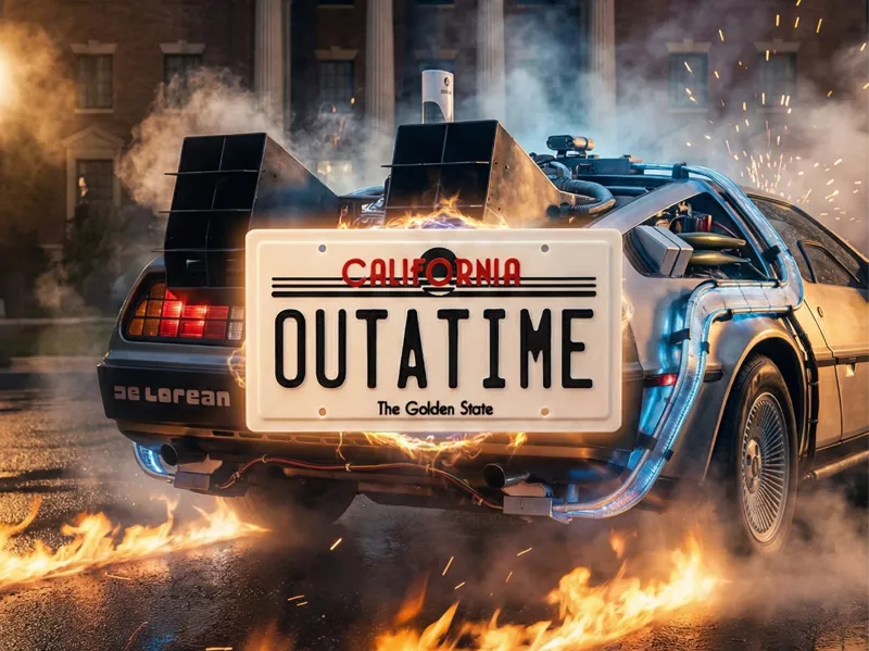 GREAT SCOTT! The Ultimate "OUTATIME" License Plate