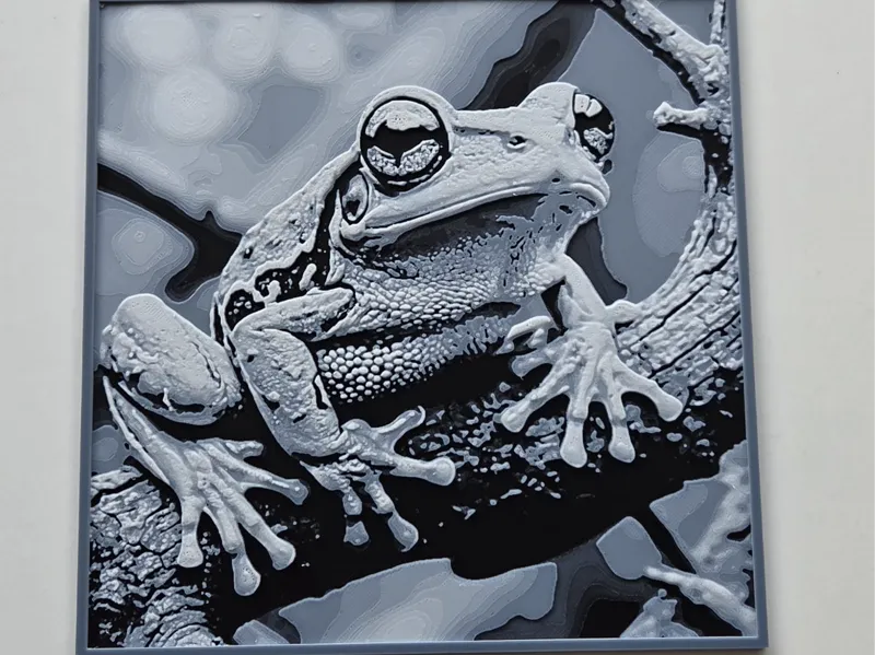 Realistic Tree Frog - 3D Wall Art & Easy