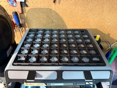 8x6 Gridfinity Topper for AMS Riser v2