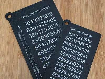 Narcosis test slate