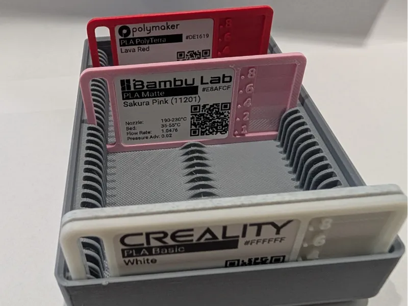 Gridfinity Filament Swatch Bin 2x3
