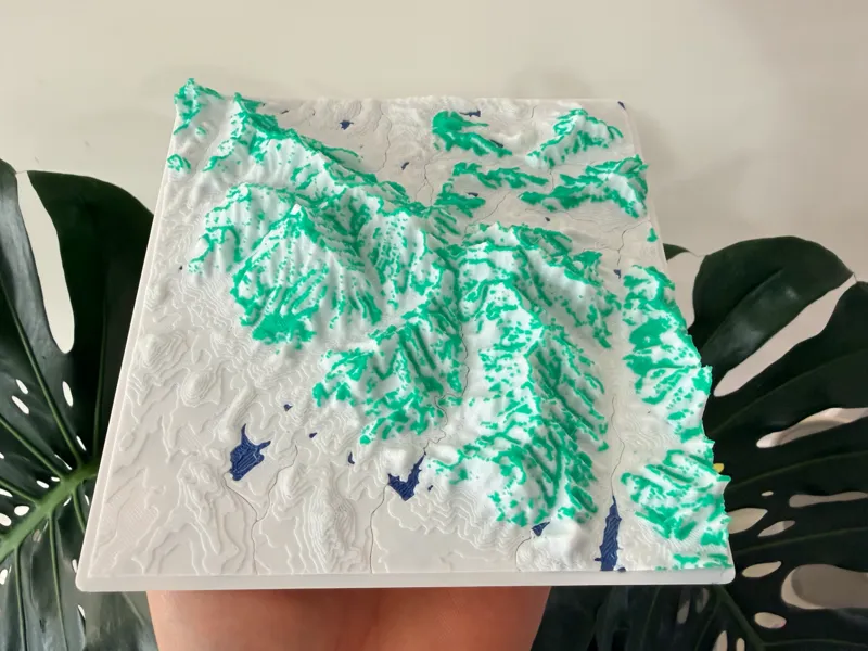 蒙山地形模型