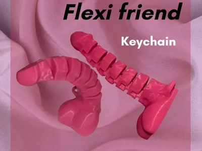 Articulated Keychain Flexi Friend - Free 3D Print Model - MakerWorld