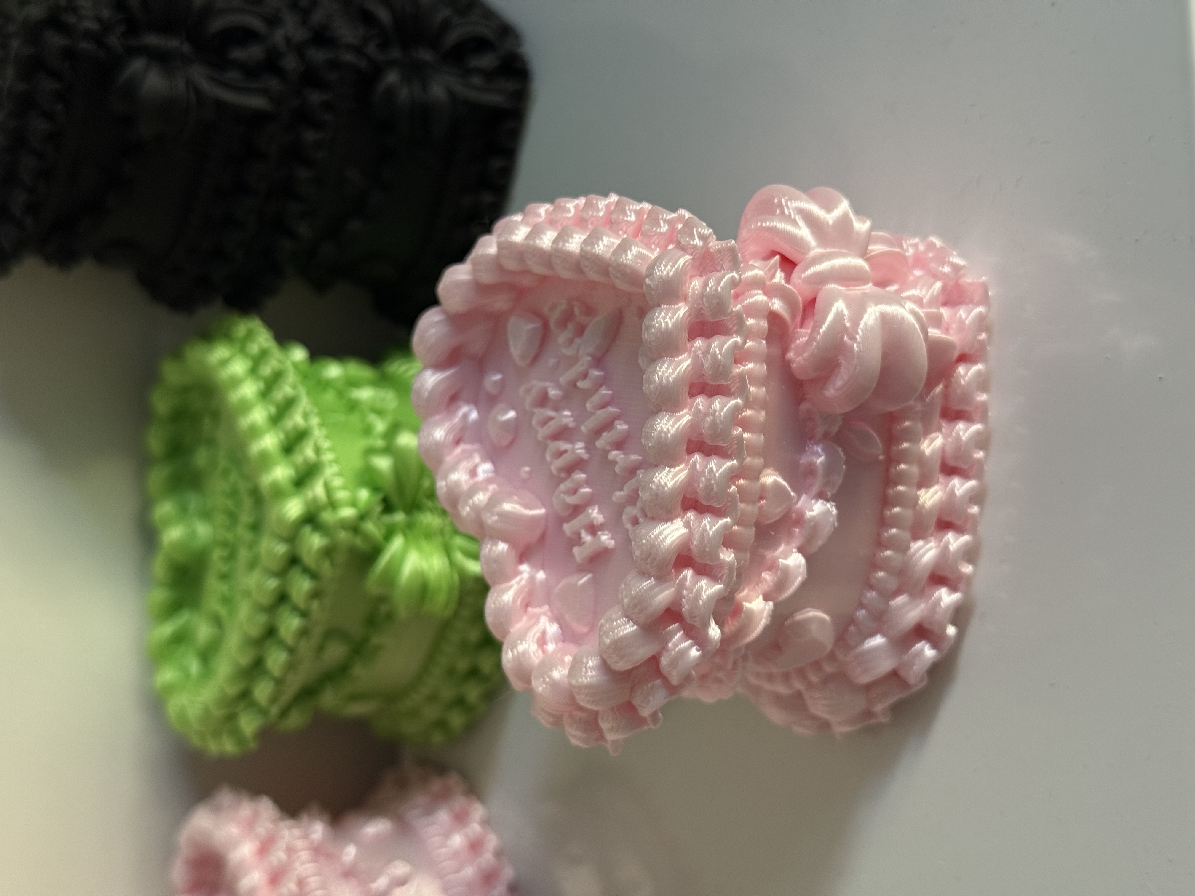Miniatura 4 do modelo 3D 复古爱心裱花蛋糕收纳盒 Heart Cake Case /Box