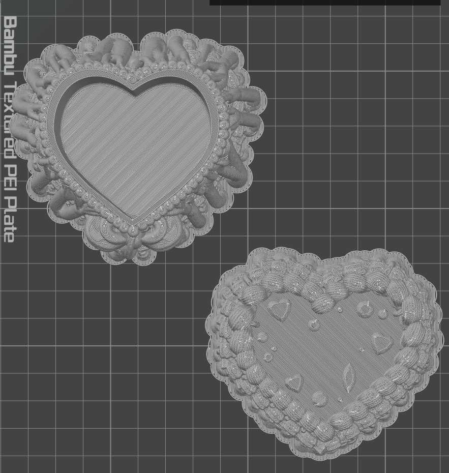 Miniatura 3 do modelo 3D 复古爱心裱花蛋糕收纳盒 Heart Cake Case /Box