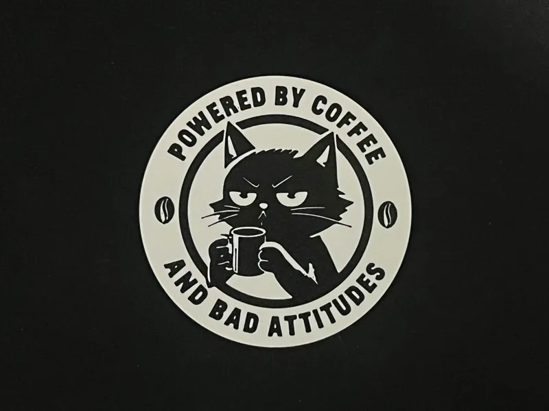 Funny Cat Coaster / Coffee Coaster