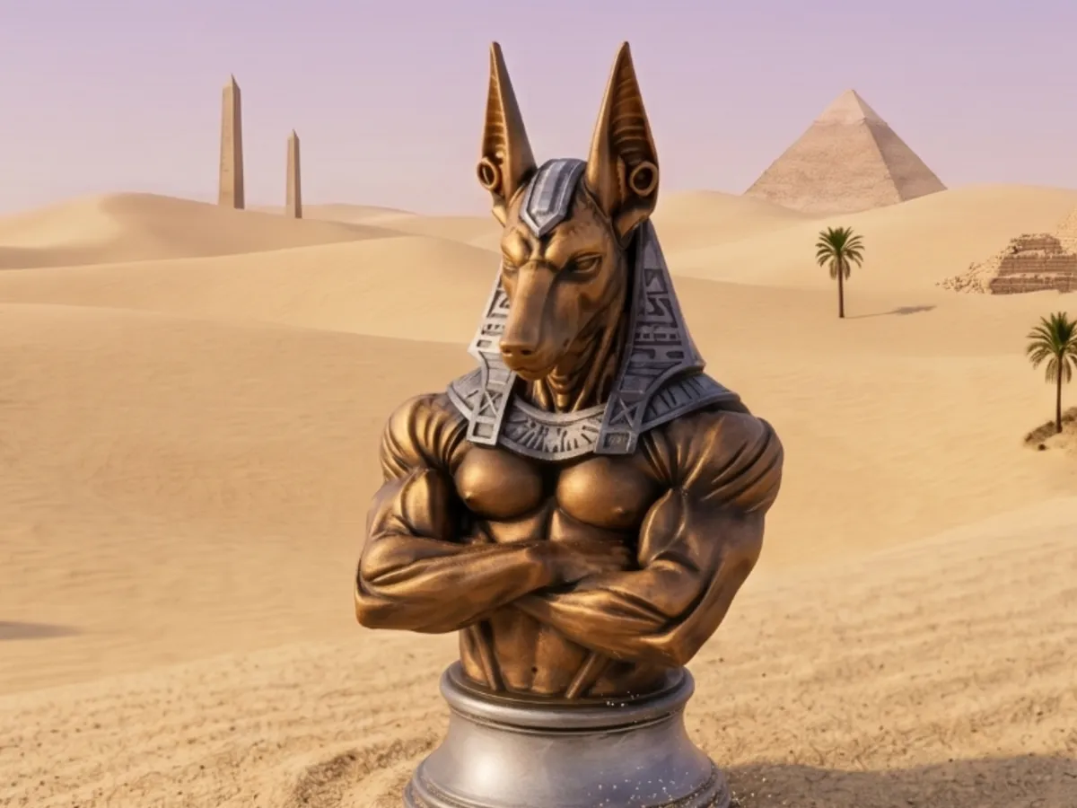 Buste d'Anubis — protecteur des morts