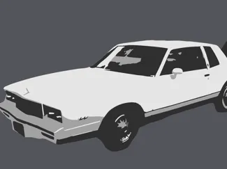 1984 Chevy Monte Carlo Keychain