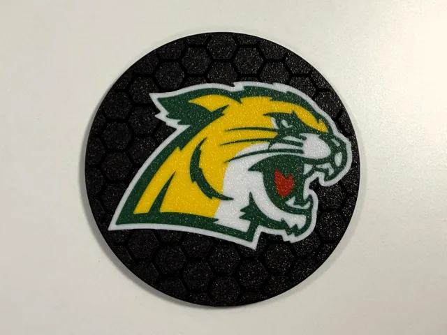 Northern Michigan Wildcats Hex Coaster