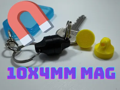 Magnetic Keychain / Quick Release /  No-GLUE
