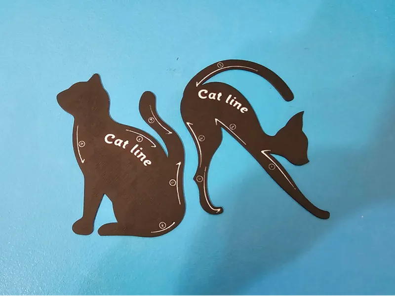 Cat Line eyeliner Stencil