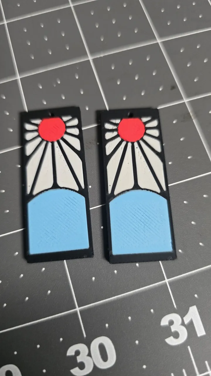 Demon Slayer Hanafuda Earrings view 2
