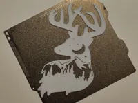 Renne et paysage forestier - décoration murale — photo 2