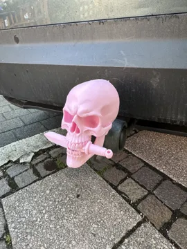 Adorno temático: Skull with Dagger Trailer Hitch Cover — vista de referencia 5