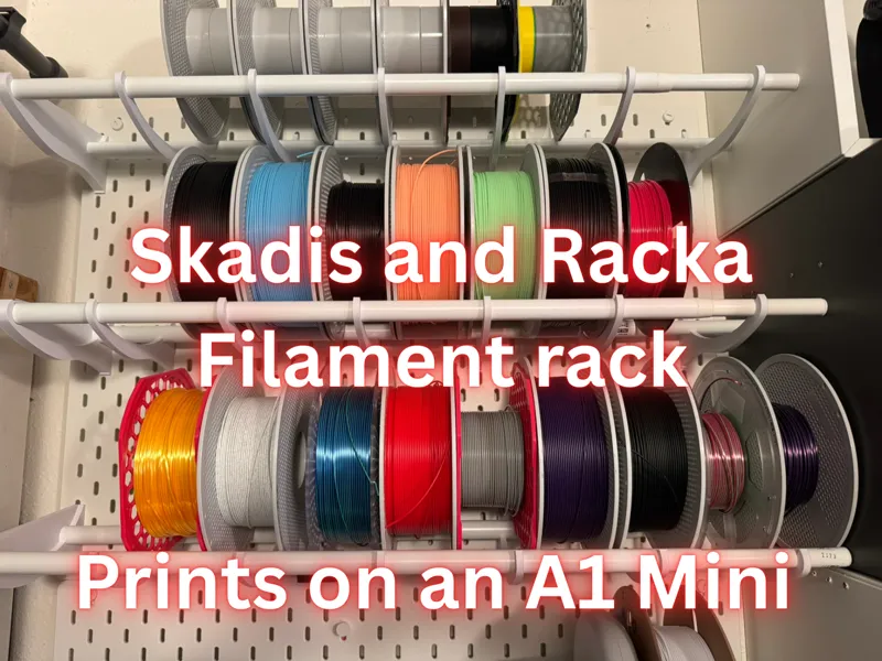 Skadis/Racka filament rack. A1 Mini capable