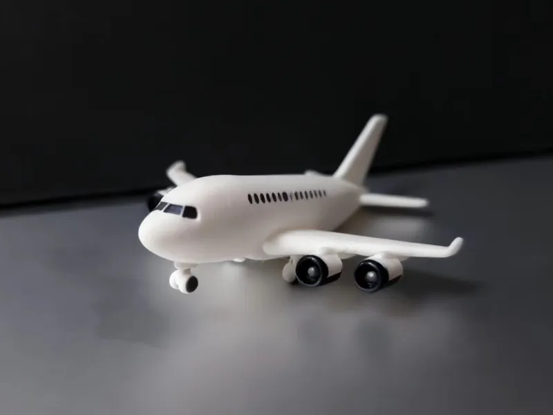 Cartoon-Style Airbus Four-Engine Civil Aircraft