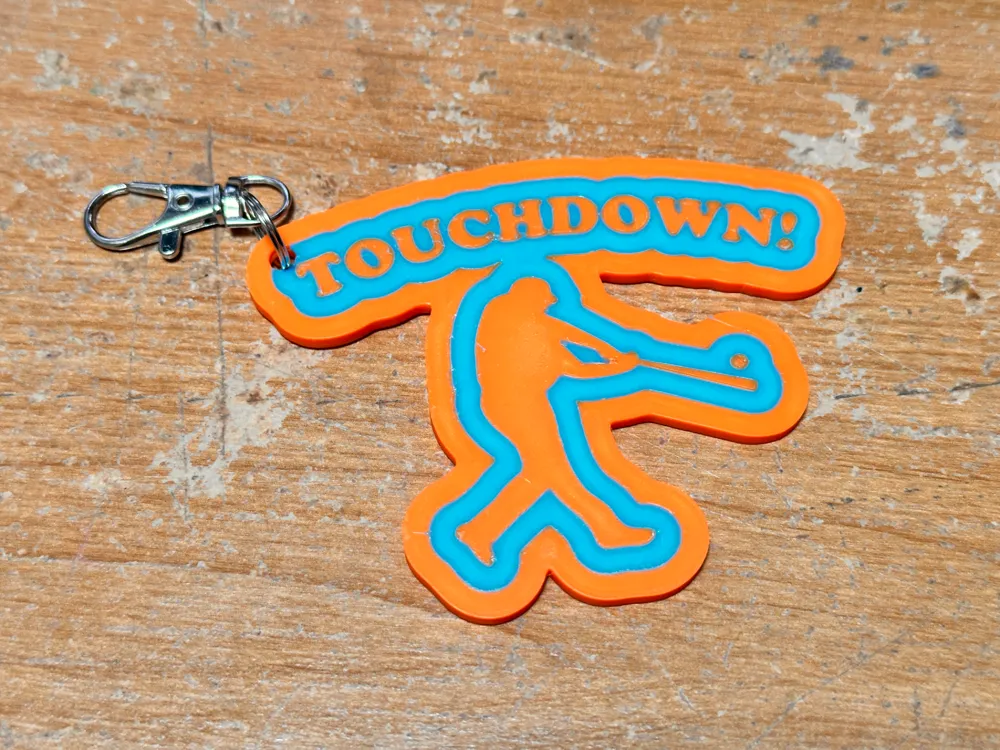 Baseball Touchdown Ironic Sports Keychain by Eternity Labs MakerWorld