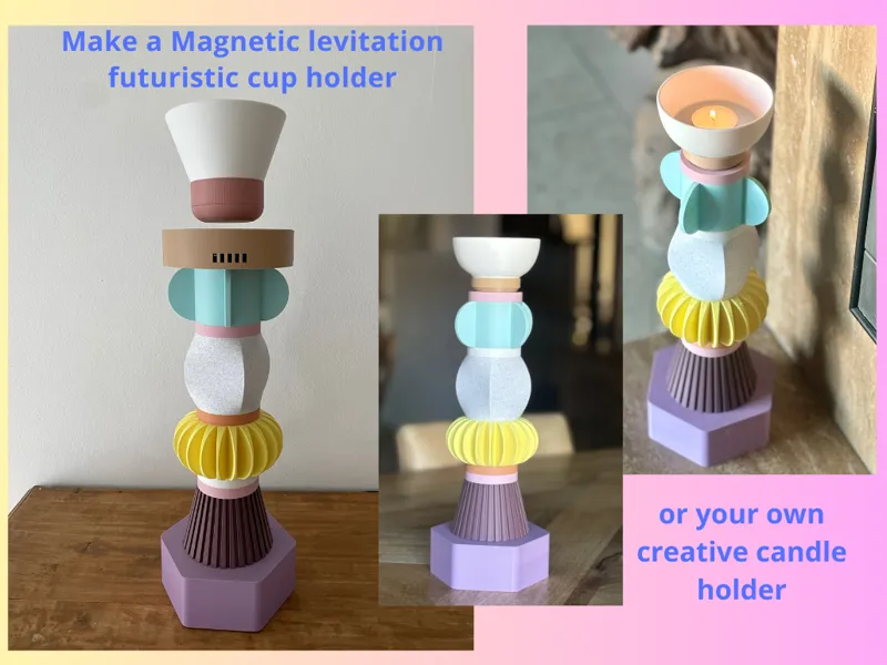 Futuristic cup holder (Corcelain) MagLev