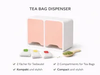 Teebeutelspender 2-Fächer-Organizer Fuzzy Skin