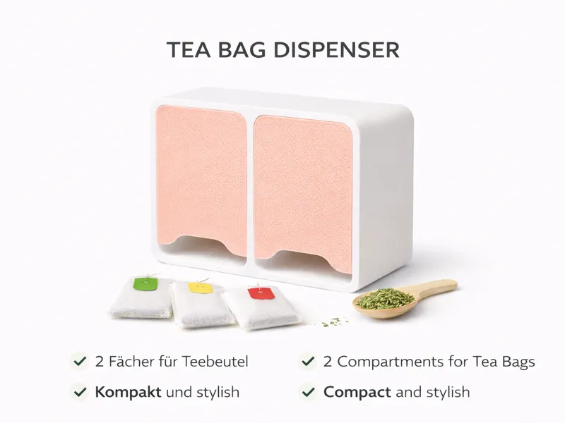 Teebeutel-Organizer mit 3 Fächern