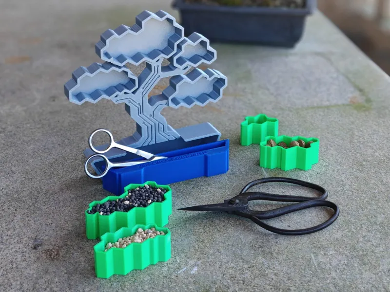 ORGANIZADOR MODULAR CON DISEÑO ESTILO BONSAI