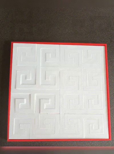square puzzles - use eight pieces to form a square