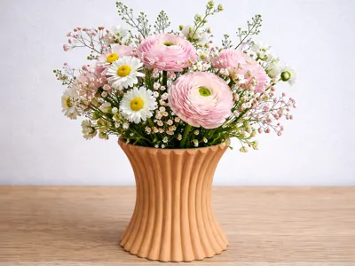 Fluted Elegance Vase