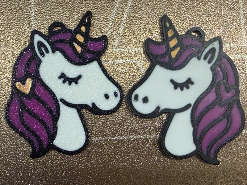 Unicorn keychain