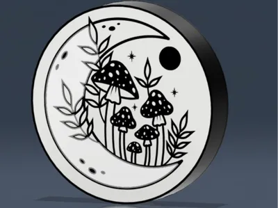Mushroom Lightbox\/Sign 